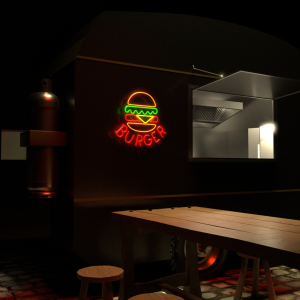 Burger sign