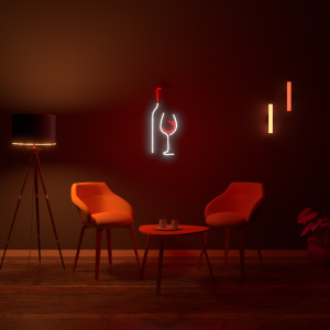 Bouteille et verre de vin